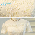 Custom Designs Sashes Tulle Lace Appliques White Prom Dress Short